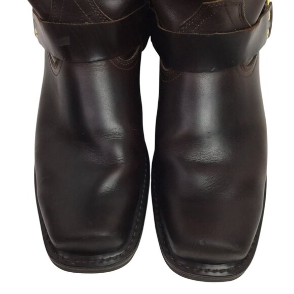 Vintage Durango Mens 11" Harness Western Square Toe Boot Brown Leather Size 9.5E - Picture 5 of 15